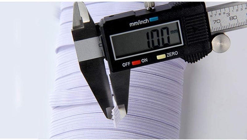 MJMP 1/2"" 100 Yard Black Baraded Elastic Cord - Heavy Stretch Knit Elastic Spool (Black) - Bedspread Band - Image 2